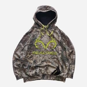 Realtree camo hoodie with green accents